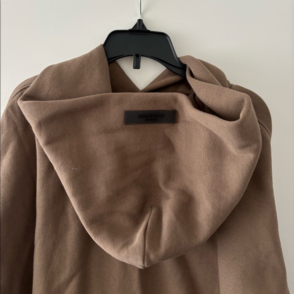 NWT Essentials Fear of God relaxed hoodie wood L - Picture 6 of 11